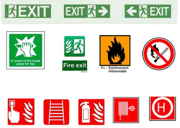Các biểu tượng an toàn phòng cháy